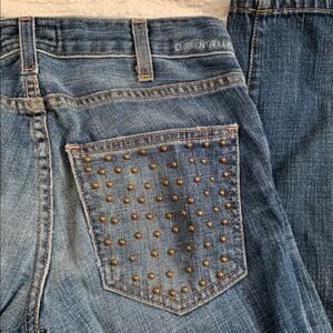 Y2K CURRENT ELLIOTT STUDDED DESTRUCTED JEANS 25